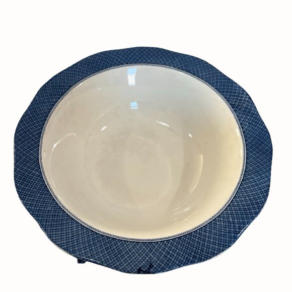 Vintage Lochs of Scotland Blue and White Covered Vegetable Bowl Tureen Wedgewood - Picture 11 of 12